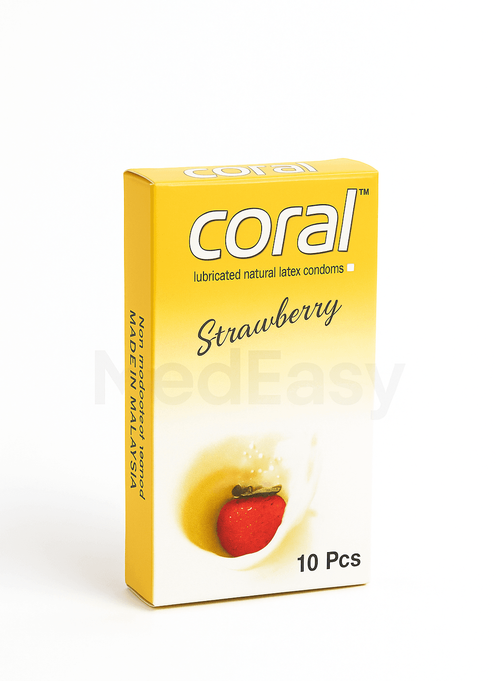 Coral Strawberry Flavour Olive Colour Premium Condoms