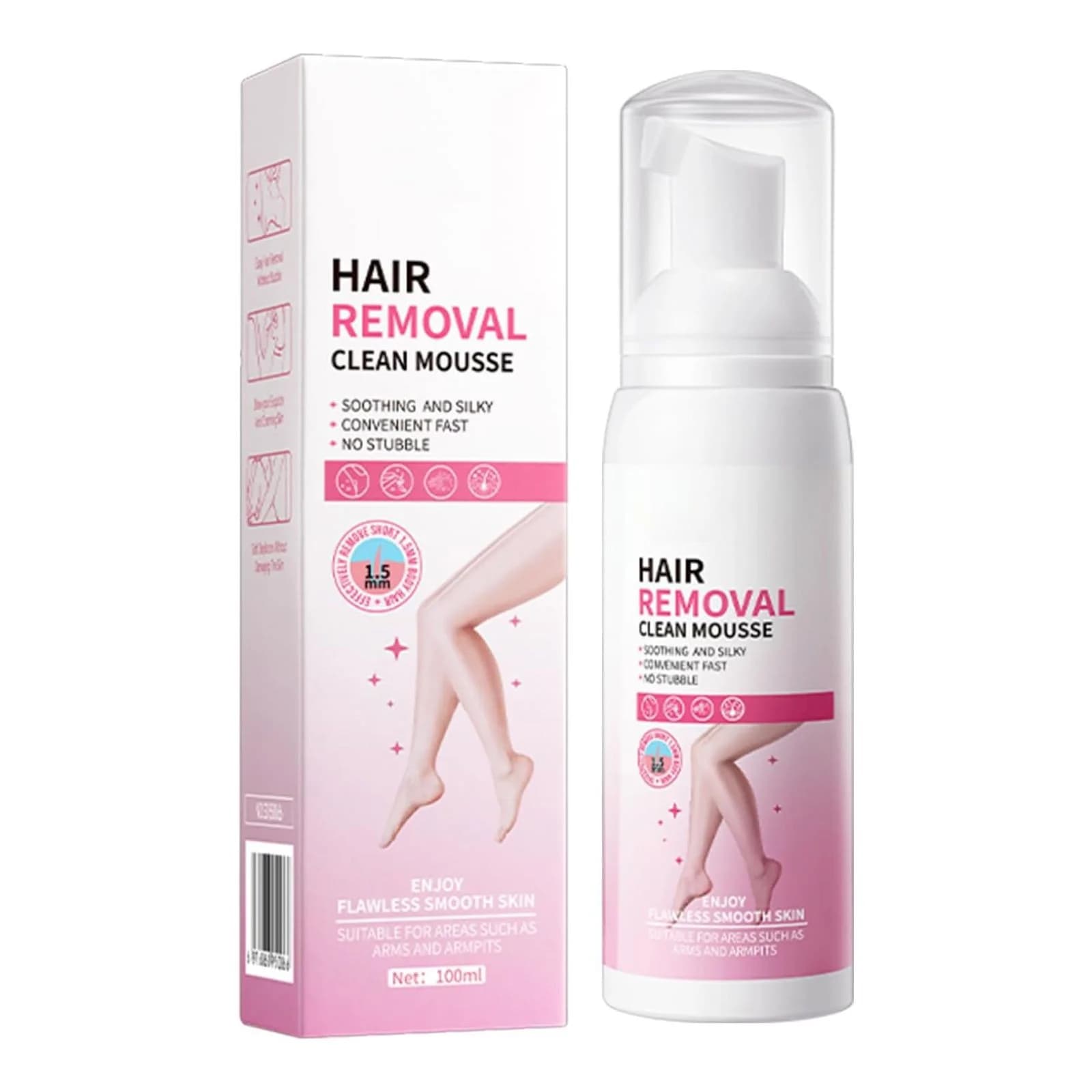Sadoer Hair Removal Clean Mousse for Flawless Smooth Skin 100ml