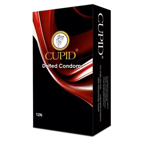 Cupid Dotted Extra Time Condoms 12pc