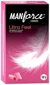 Manforce Ultra Feel Bubblegum Flavoured Condom 10pc
