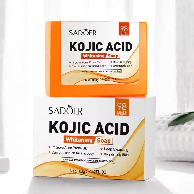 Sadoer Kojic Acid Whitening Soap for Brightening & Acne-prone Skin 100g