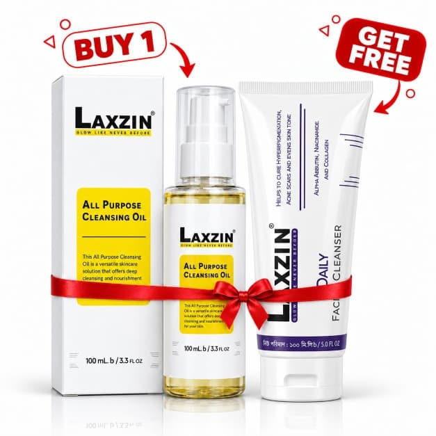 Laxzin All Purpose Cleansing Oil 100ml and Daily Cleanser 100ml combo pack