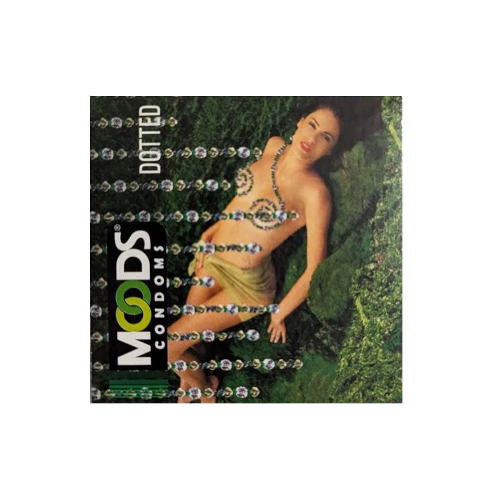 Moods Dotted Green Condom 3pc