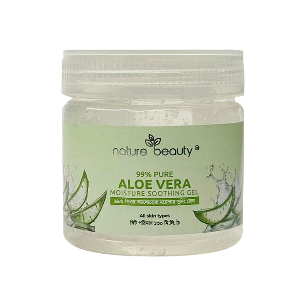 Nature Beauty Aloe Vera Moisture Soothing Gel for Deep Hydration 130ml