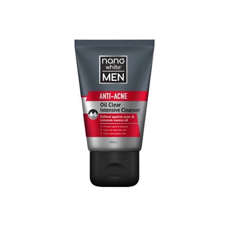 Nano White Men Anti Acne Oil Clear Intensive Cleanser 100ml