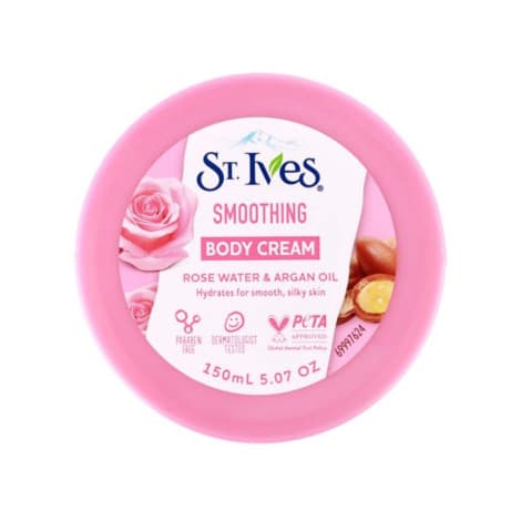St.Ives Rose Water & Argan Oil Smoothing Body Cream 150ml