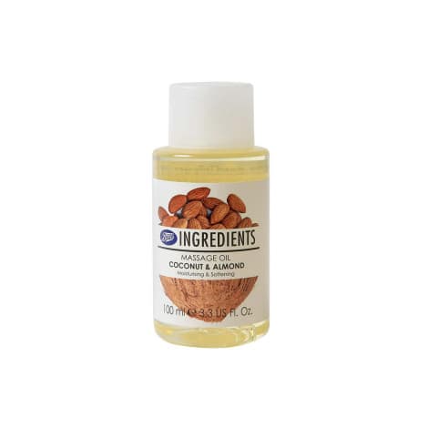Boots Ingredients Coconut & Almond Massage Oil 100ml