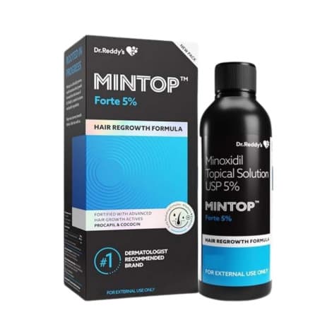 Dr. Reddy's Minoxidil Topical Solution USP 5% Mintop Hair Regrowth Formula 60ml