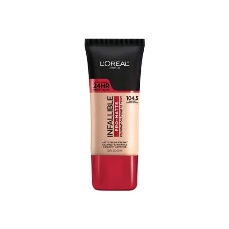 L'Oreal 24HR Infallible Pro Matte Foundation - 104.5 Nude Buff