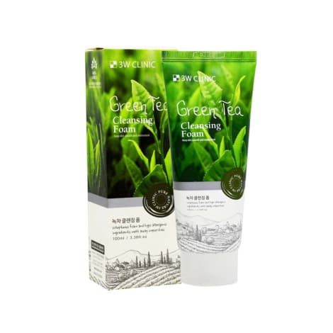 3W Clinic Green Tea Cleansing Foam 100ml