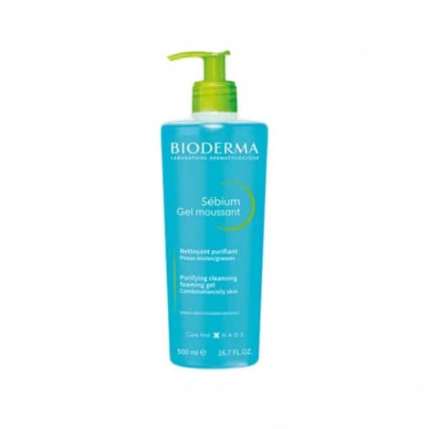 Bioderma Sebium Gel Moussant Purifying Cleansing Foaming Gel 500ml