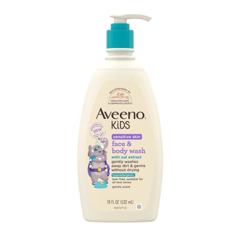 Aveeno Kids Sensitive Skin Face & Body Wash 532ml