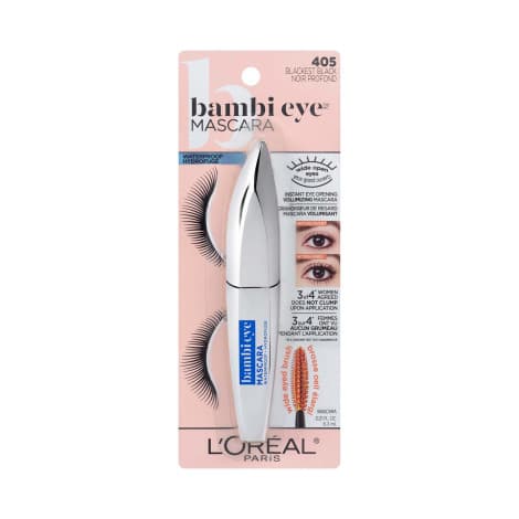 L'Oreal Bambi Eye Waterproof Mascara - 405 Blackest Black
