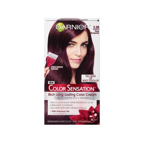 Garnier Color Sensation Rich Long-Lasting Color Cream - 3.26 Deep Burgundy