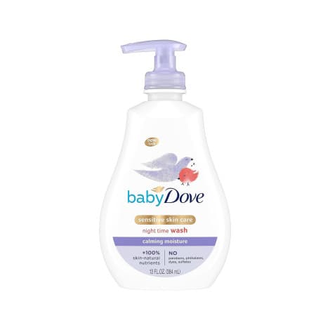 Dove Baby Sensitive Skin Care Calming Moisture Night Time Wash 384ml