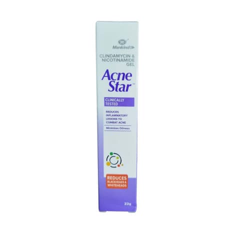Mankind Acne Star Clindamycin & Nicotinamide Gel 22g