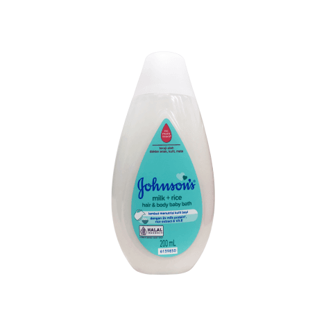 Johnson's Milk+Rice Hair & Body Baby Bath 200ml