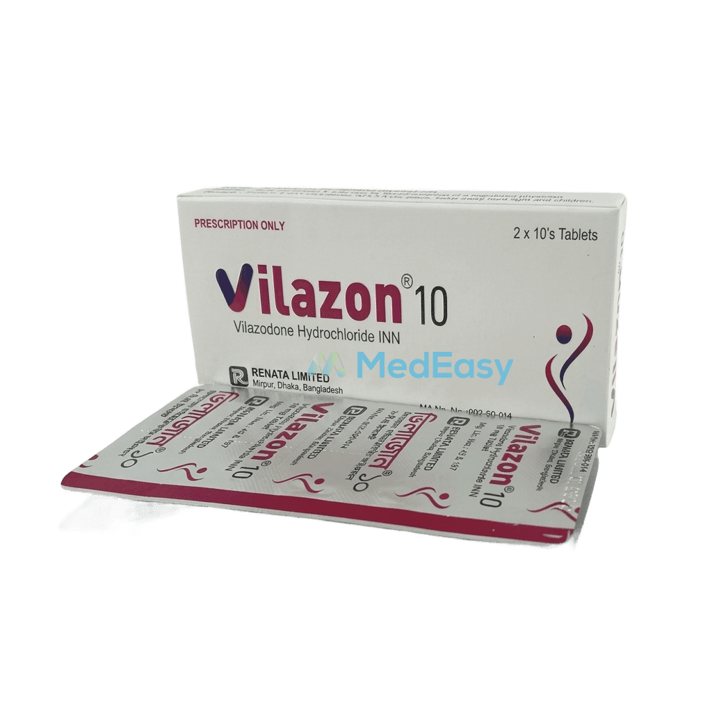 Vilazon 10 mg Tablet strip