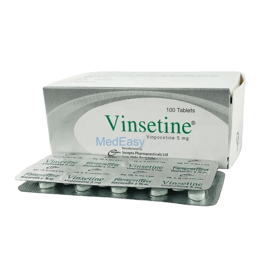 Vinsetine 5 mg Tablet strip